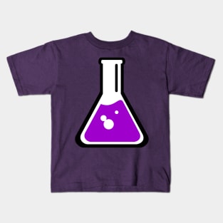 Chemical beaker cartoon Kids T-Shirt